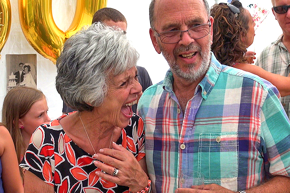 A couple celebrate 50 years of marriage